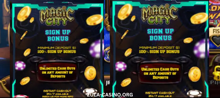Magic City 777 Bonuses