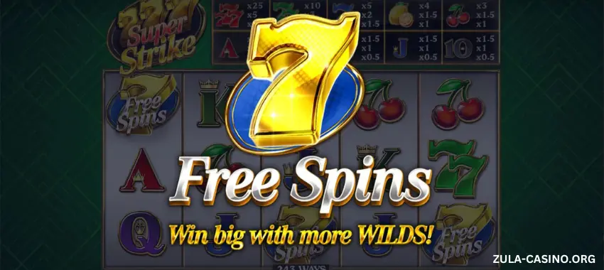 Super Strike Free Spins